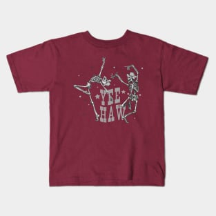 Yee Haw Dancing Skeletons Kids T-Shirt